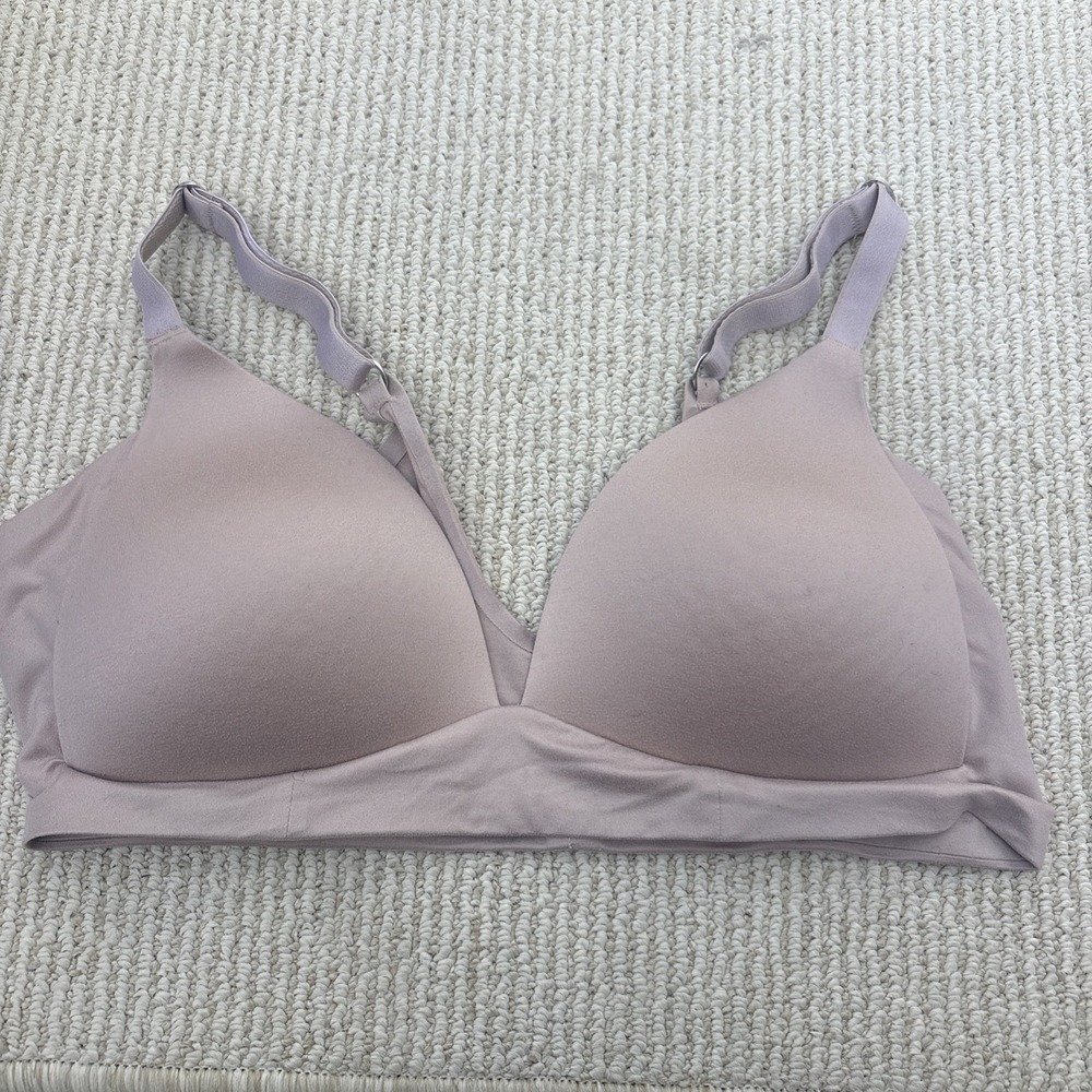 Aerie Real Sunnie Wireless Bra 34C Nude Beige Pullover U-Back Comfort